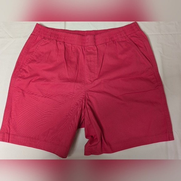 Lands' End Sport Knit Pull-On Elastic Waist Shorts Size 12 Pink NWOT MSRP $39.95 - Picture 1 of 3